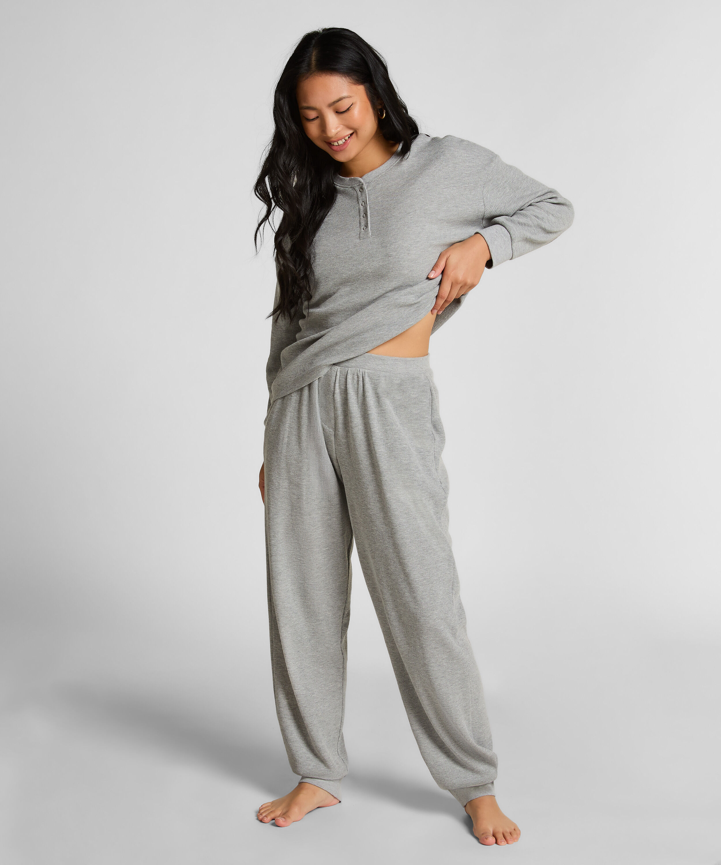 Jogger Gaufre, Gris Jogger Gaufre, Gris
