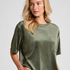 Top Velours Pocket, Groen