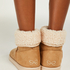 Pantoffels Fake Suede, Beige