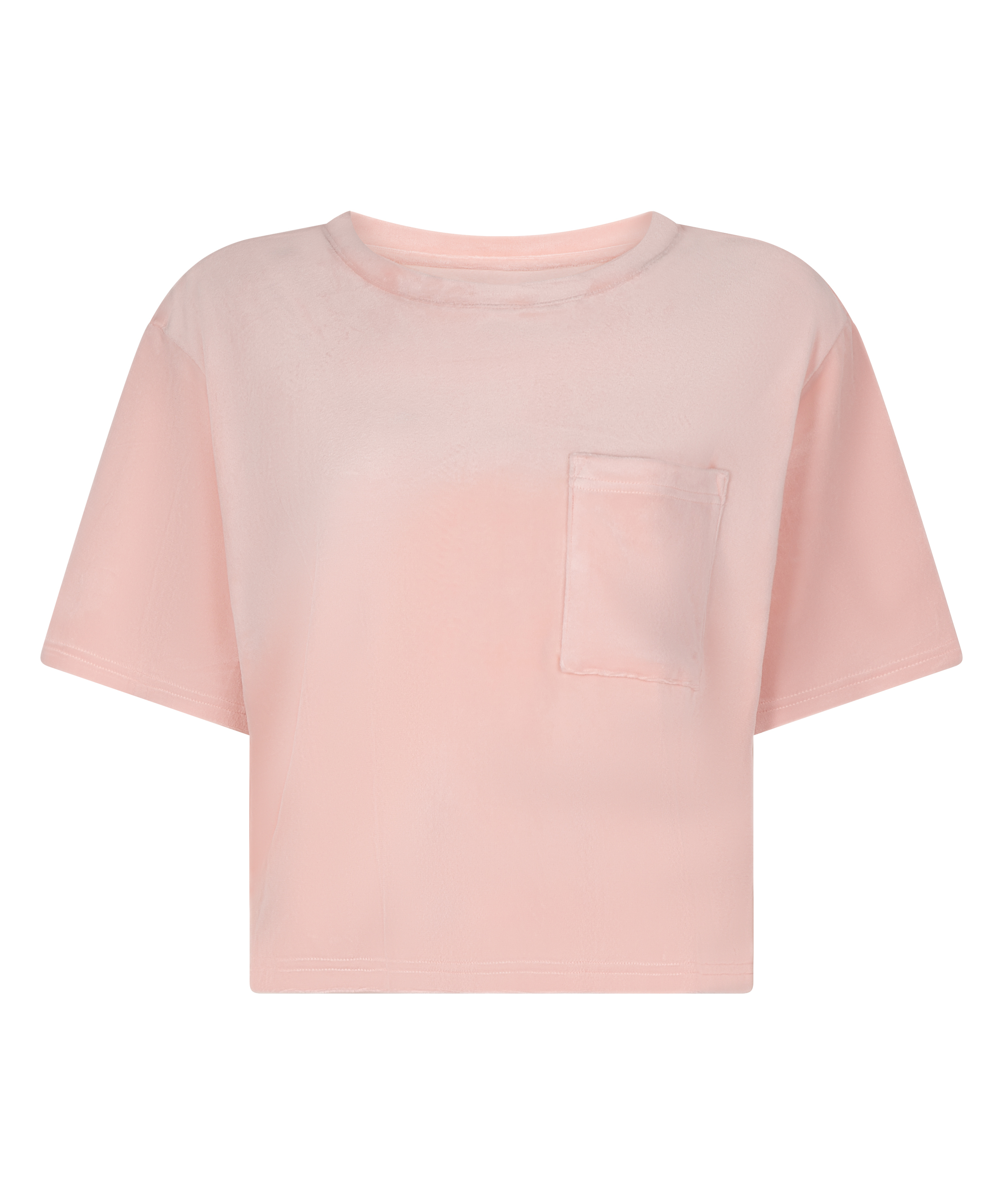 Top Velours Pocket, Roze, main