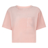 Top Velours Pocket, Roze