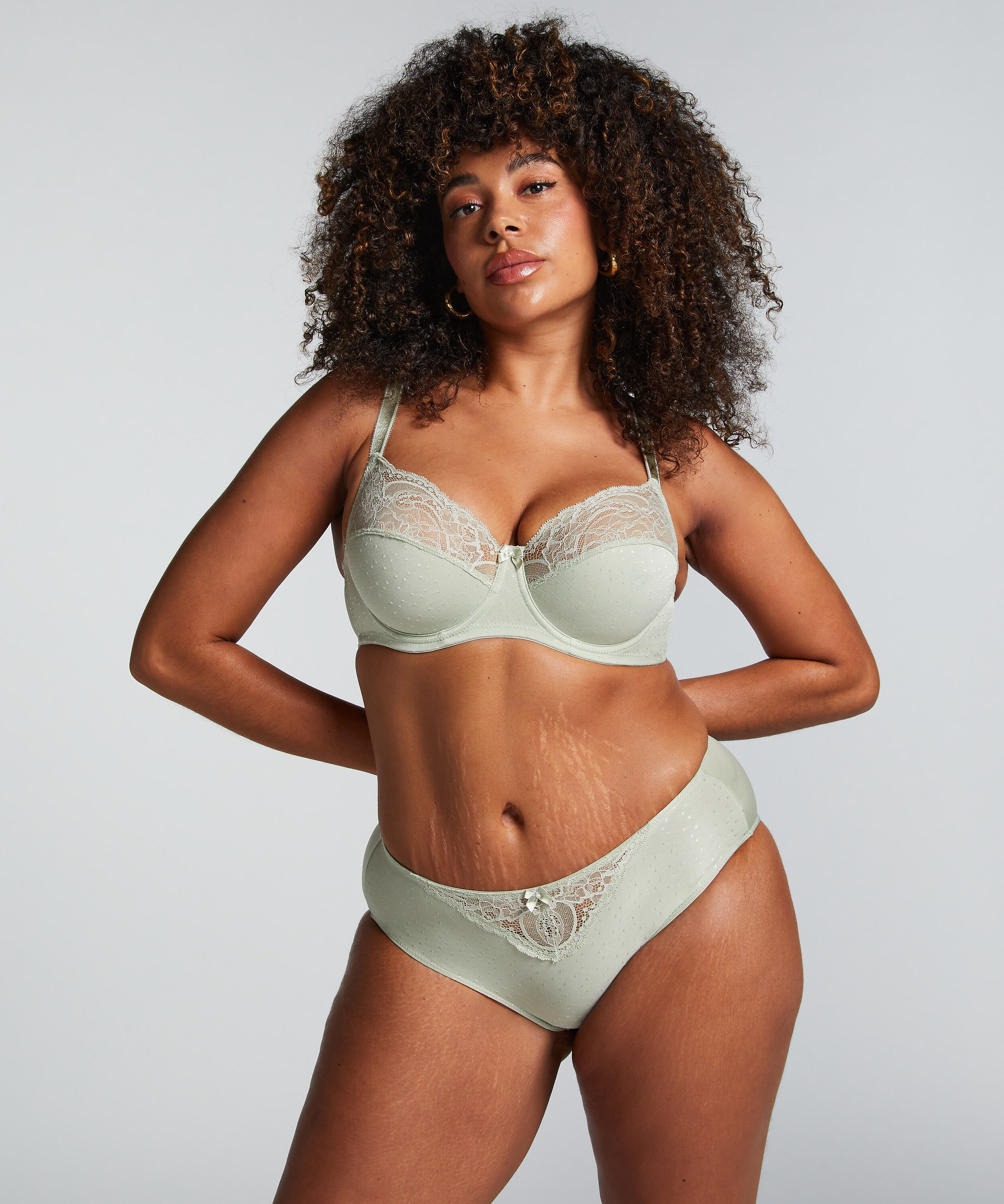 Hoge slip Sophie, Groen