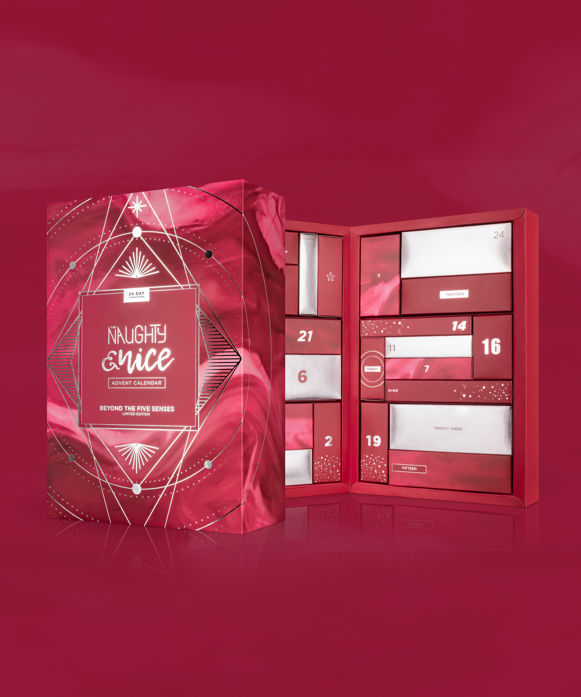 Private Naughty & Nice Calendrier de l'avent, Rouge, main