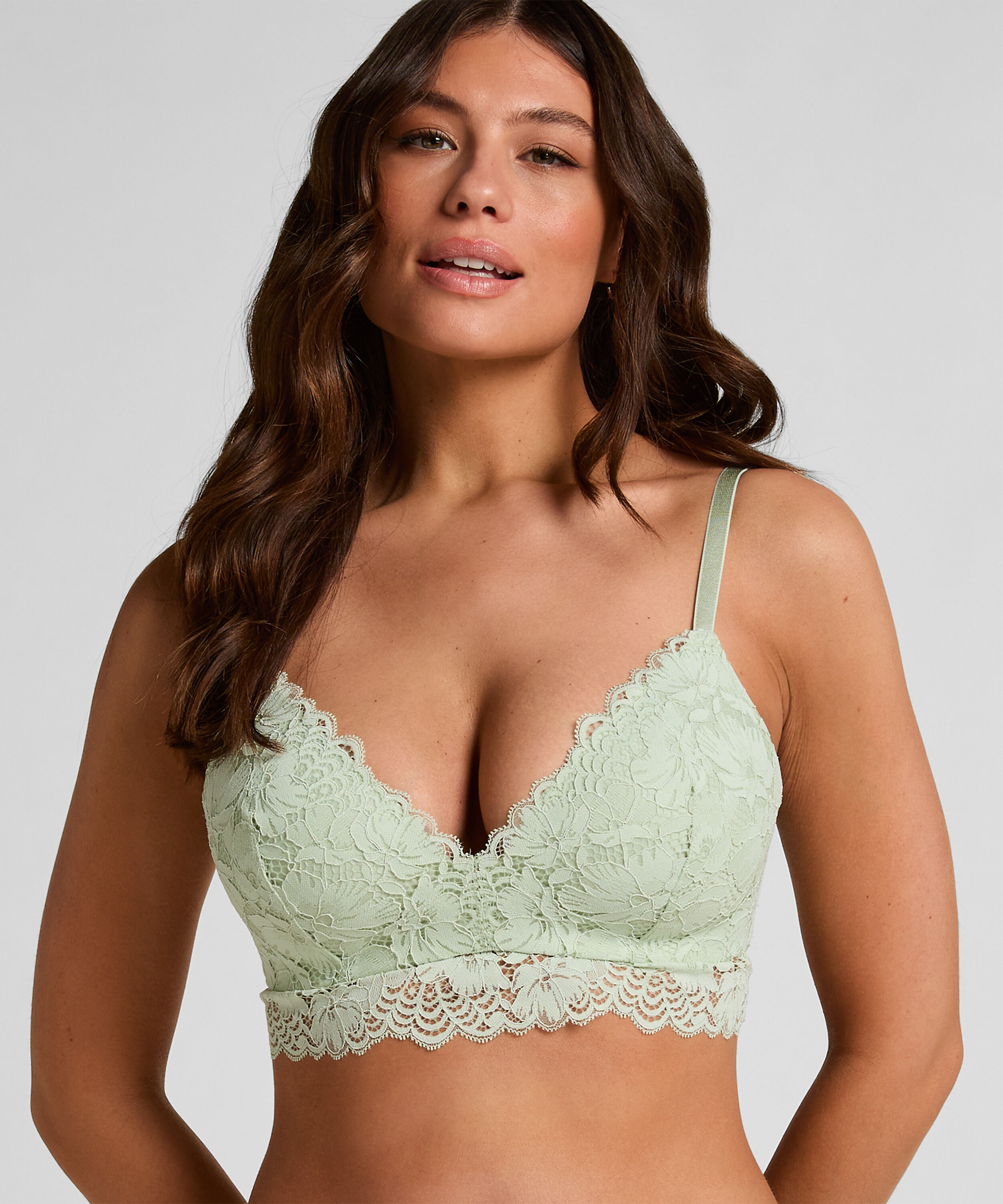 Soutien-gorge sans armatures préformé Andrea, Vert