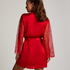 Kimono Satin Lace, Rood