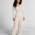 Pointelle Pyjama Set, Wit