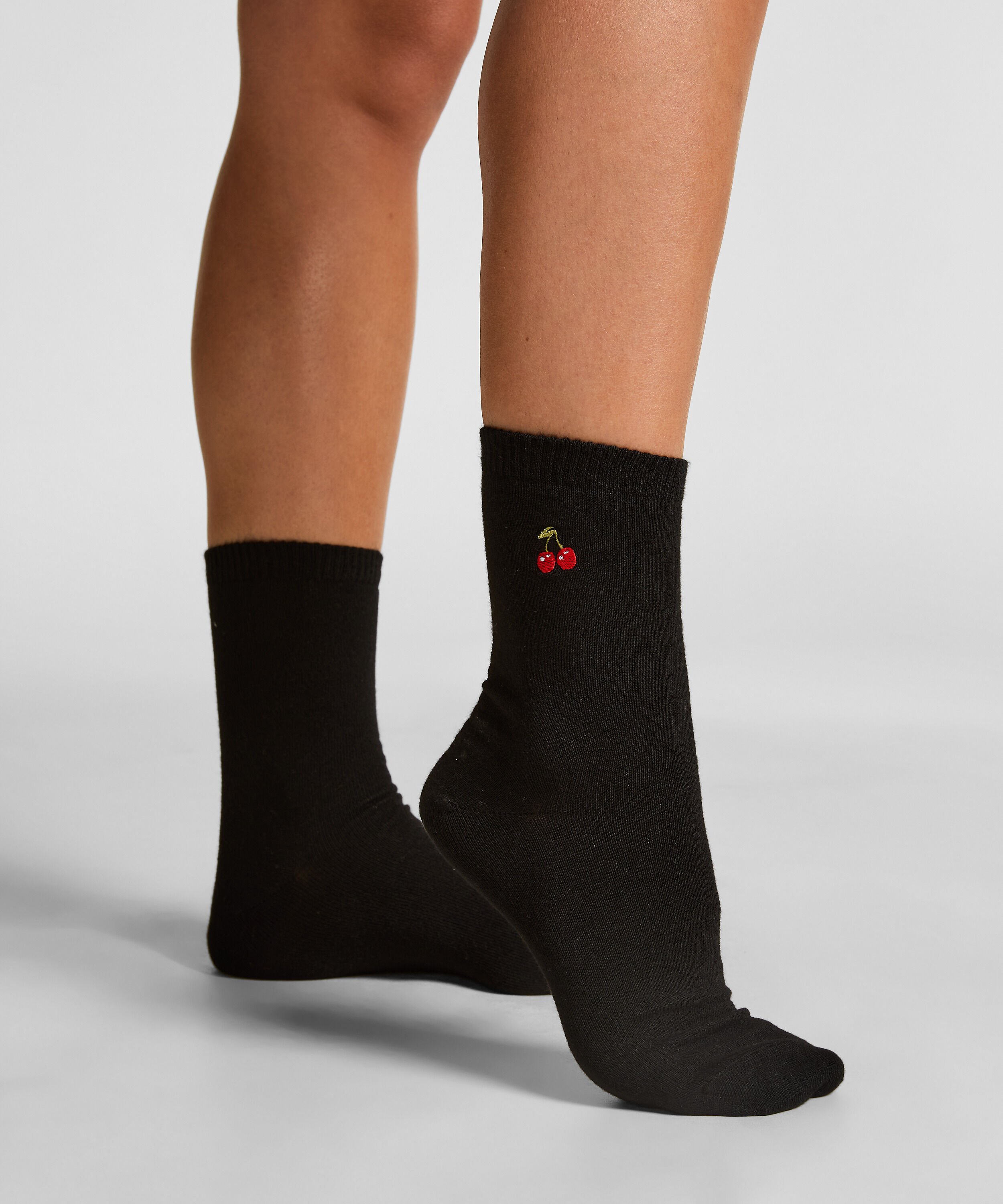 Chaussettes courtes en modal, Noir