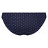 Laag rio bikinibroekje Scallop Bloom, Blauw