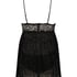 Baby-doll Animal flock Lace, Noir