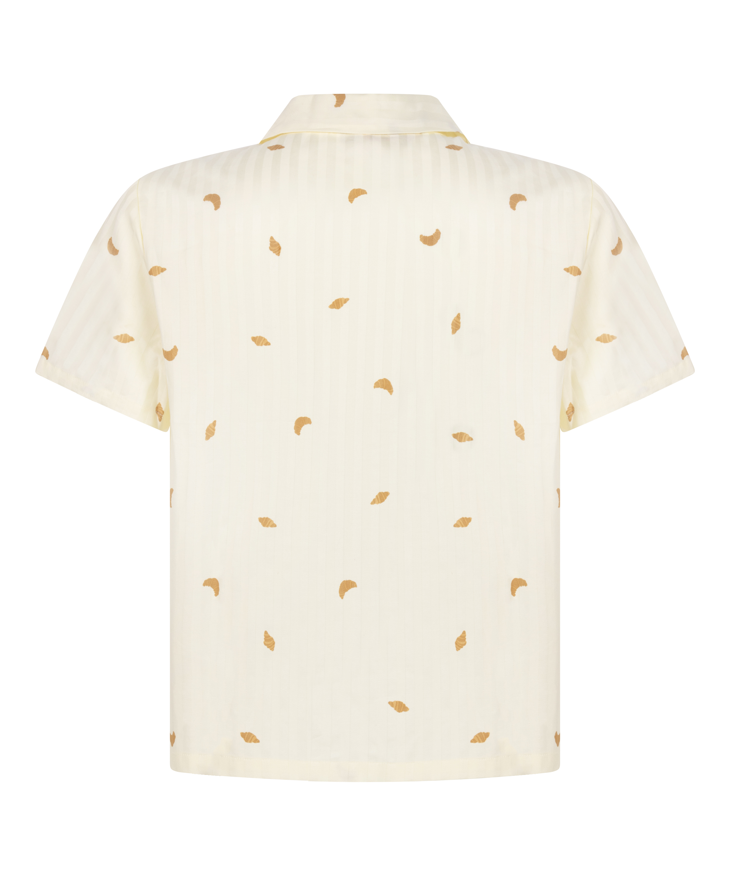 katoenen pyjama top, Geel, main