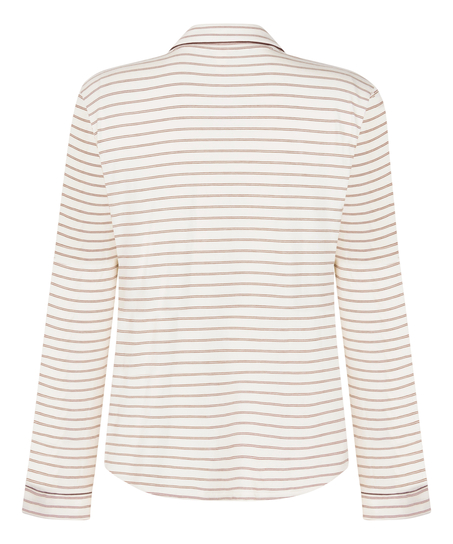 Veste &agrave; manches longues en jersey Essential, Blanc