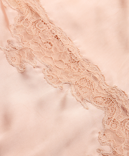 Nuisette en satin Long, Beige