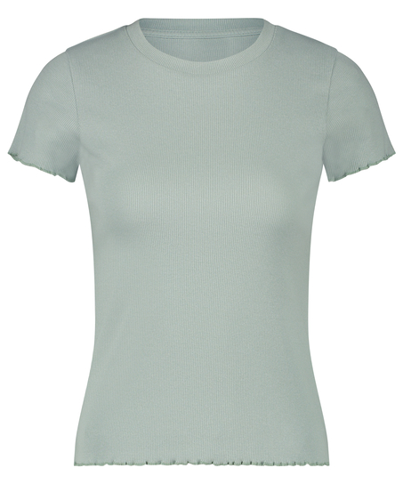 Katoenen shirt met korte mouwen, Groen