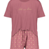 Ensemble de pyjama court, Rose