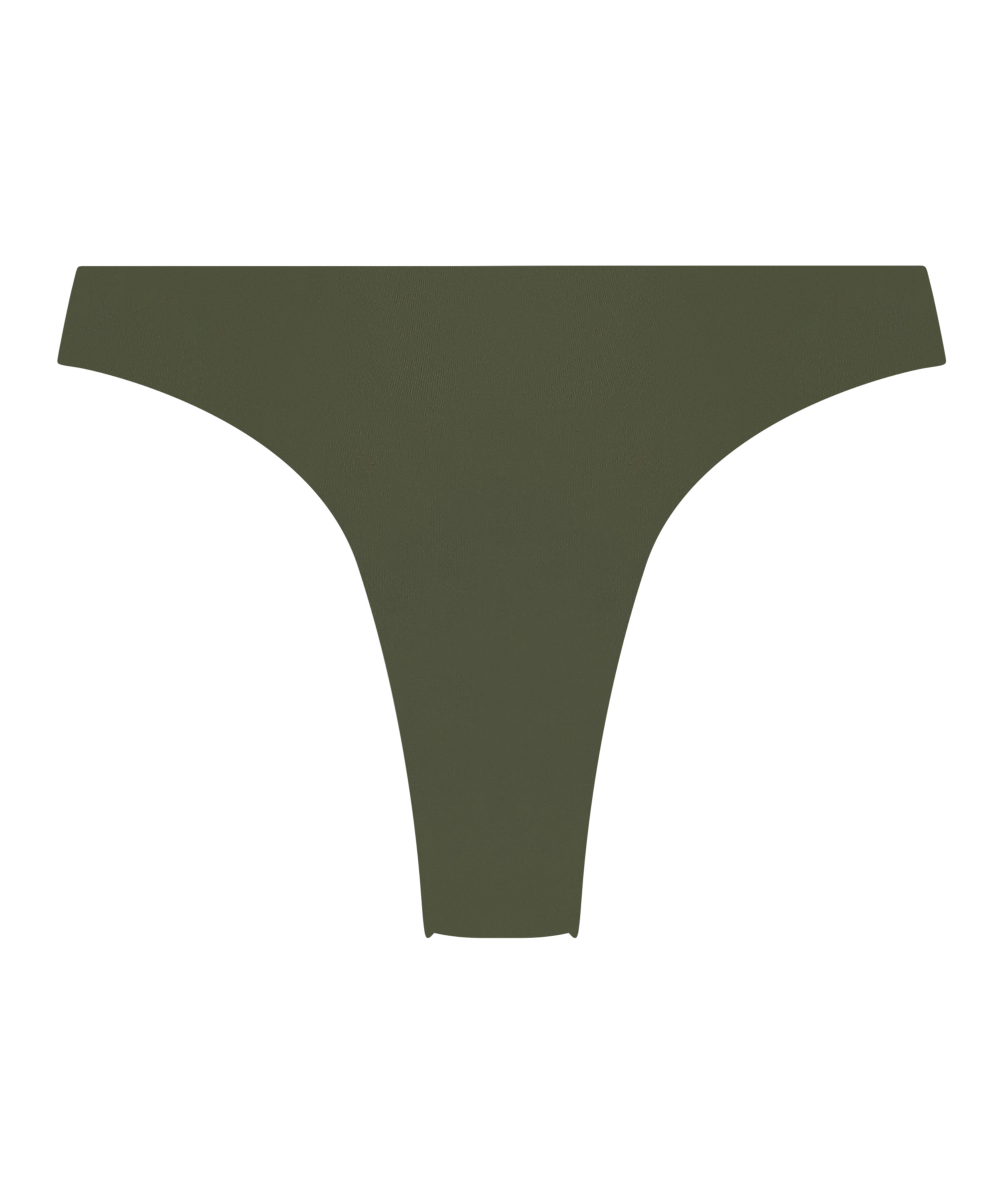 Hoog uitgesneden Bikinibroekje Luxe, Groen, main