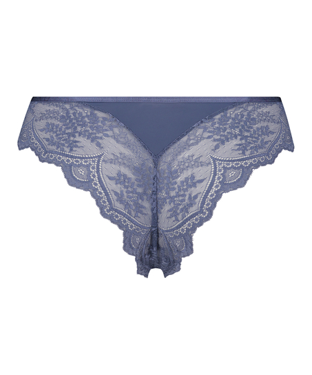 Hoog uitgesneden brazilian Heira, Blauw