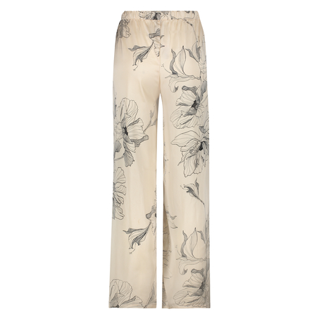 Pantalon Palazzo satin Lotus, Rose
