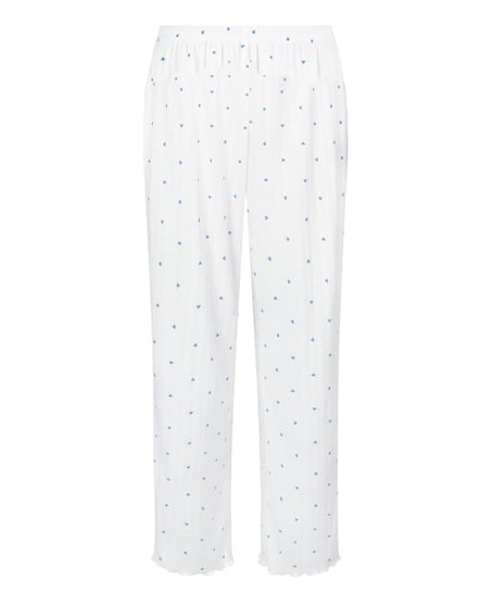 Pyjamabroek Pointelle, Blauw