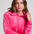 Hoodie jas Velours, Roze