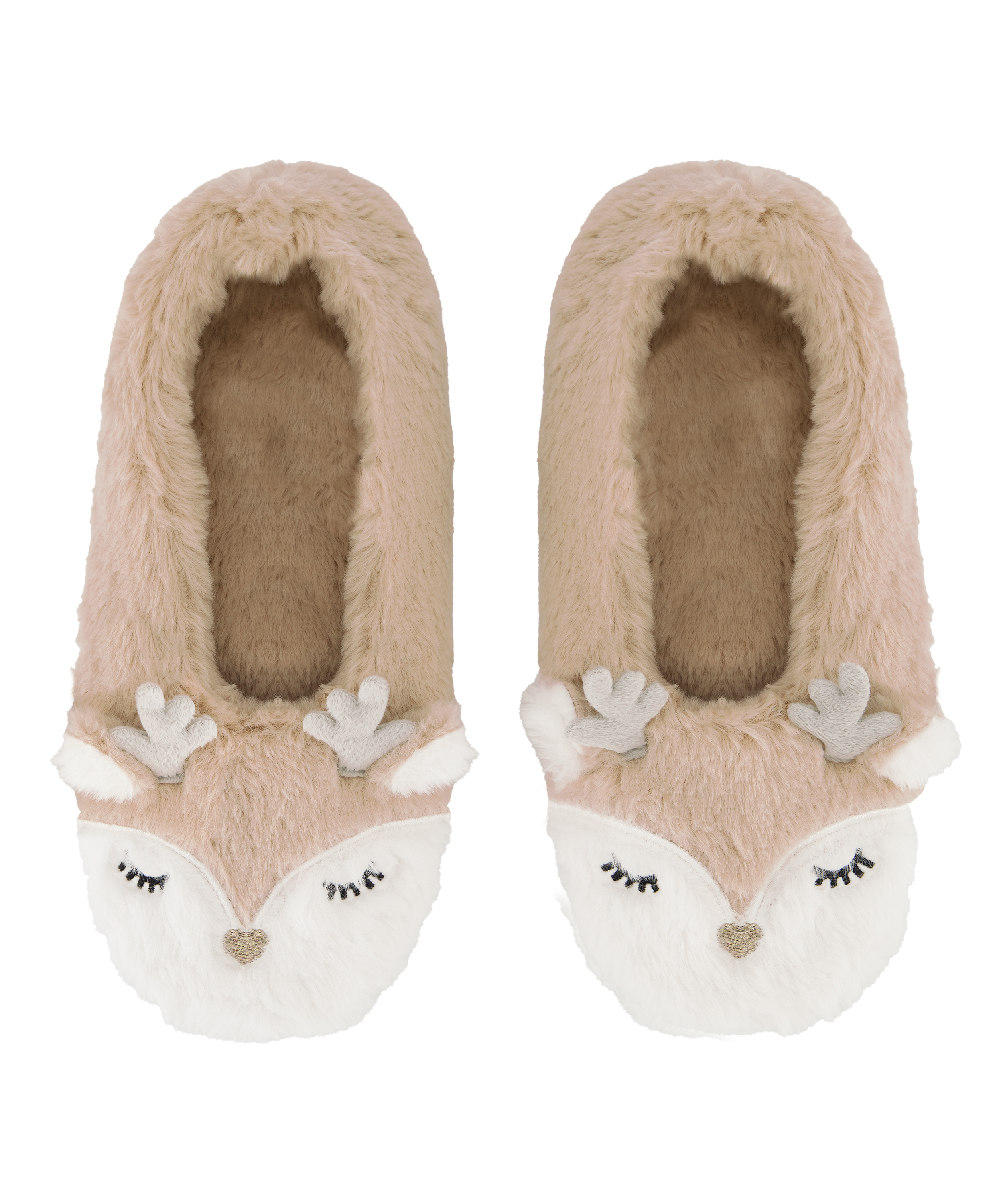 Chaussons ballerine, Beige, main