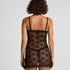 Nuisette en dentelle Darcy, Noir