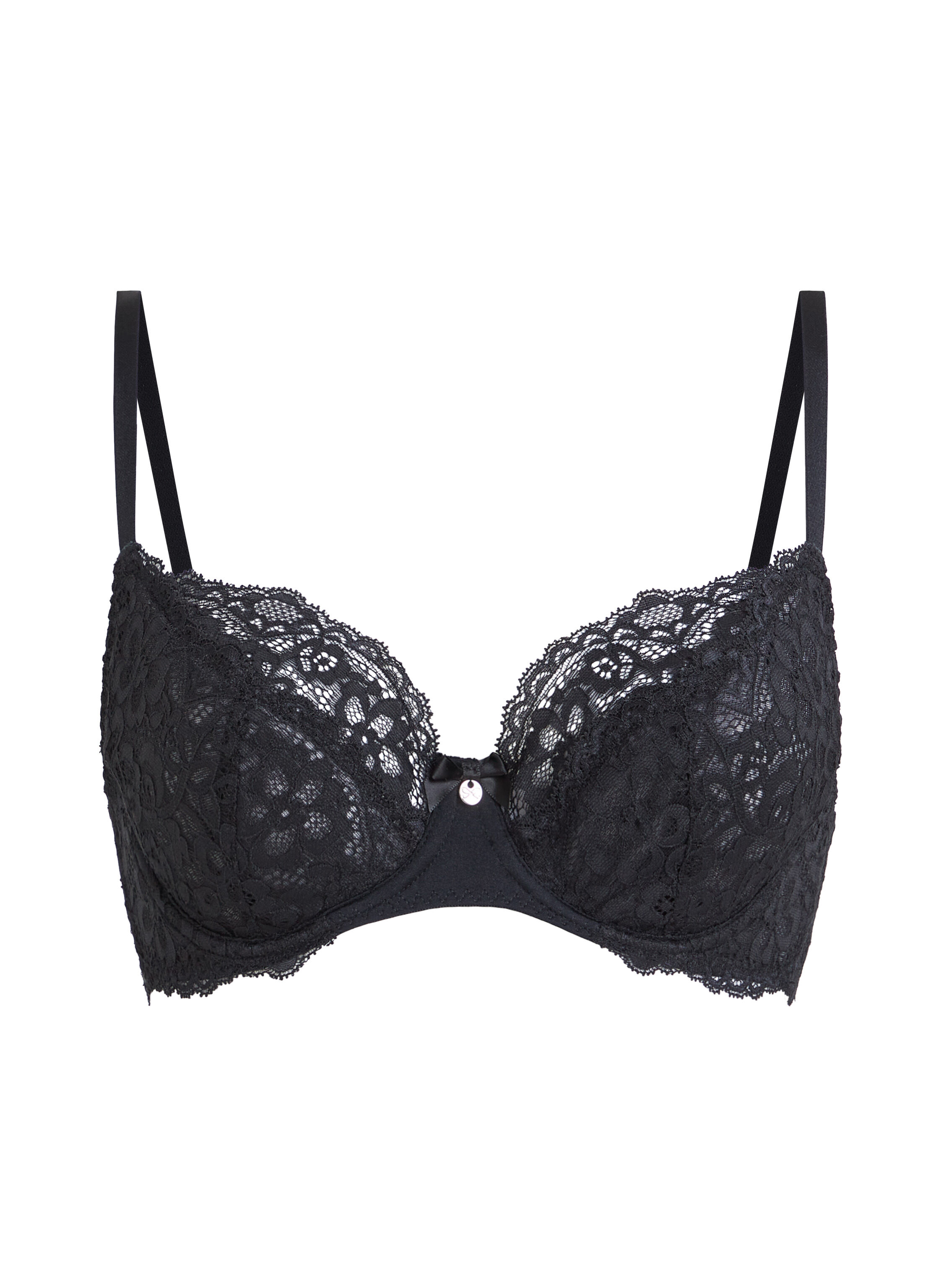 Soutien-gorge &agrave; armatures non-pr&eacute;form&eacute; Marine, Noir
