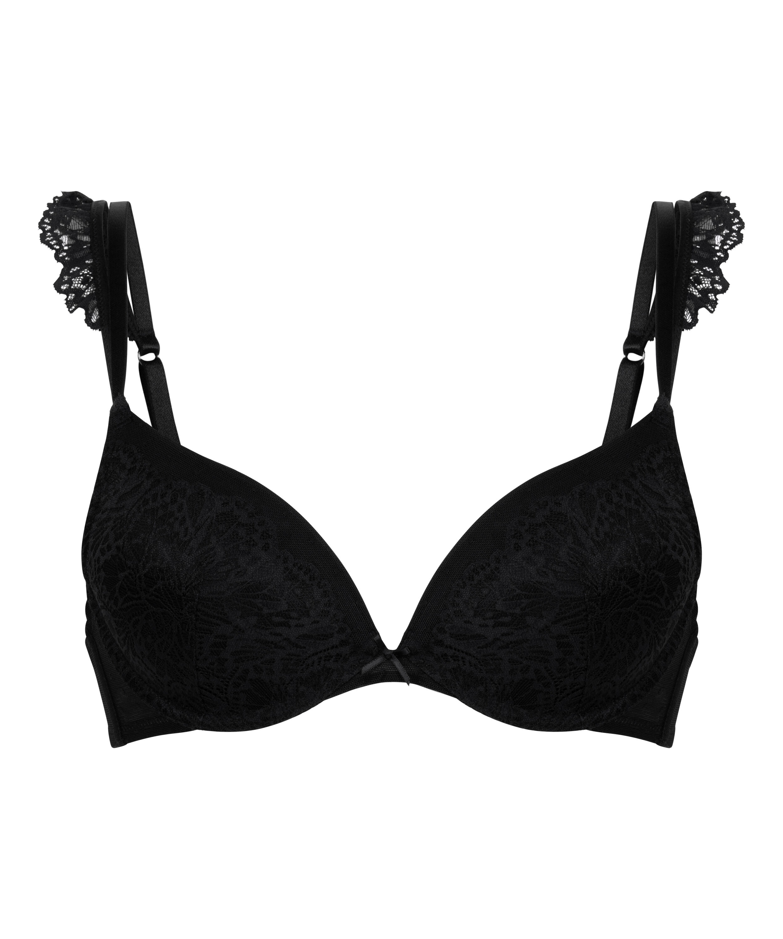 Soutien-gorge &agrave; armatures pr&eacute;form&eacute; push-up Posie, Noir