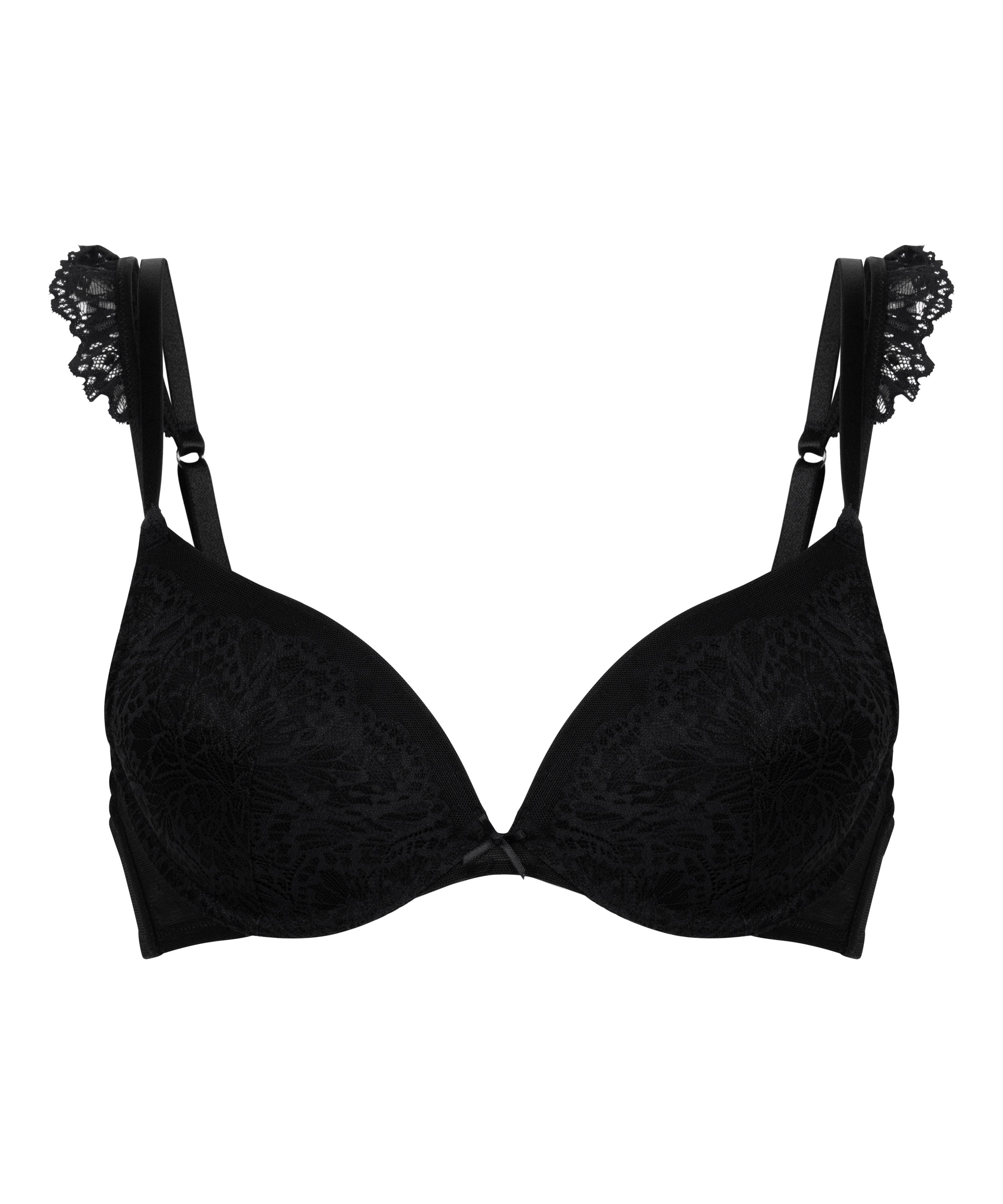 Soutien-gorge à armatures préformé push-up Posie, Noir, main