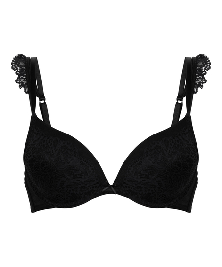 Soutien-gorge à armatures préformé push-up Posie, Noir