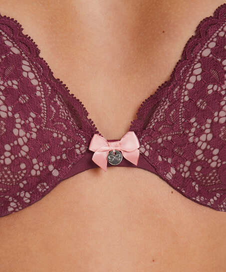 Voorgevormde push-up beugel bh Rose, Rood