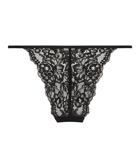 Slip br&eacute;silien Sansa, Noir