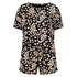 Korte pyjama set, Zwart