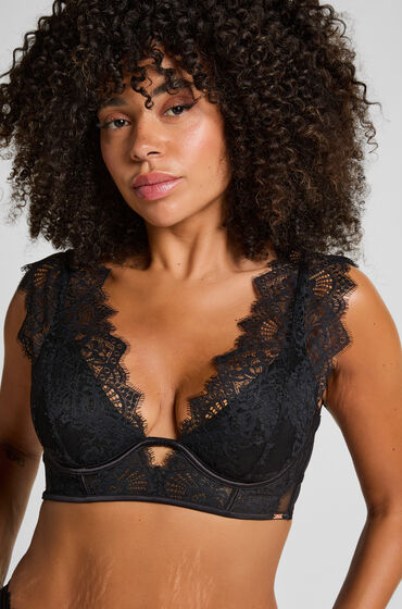 Hunkemöller Niet-voorgevormde Longline Beugel Bh Zoe Zwart