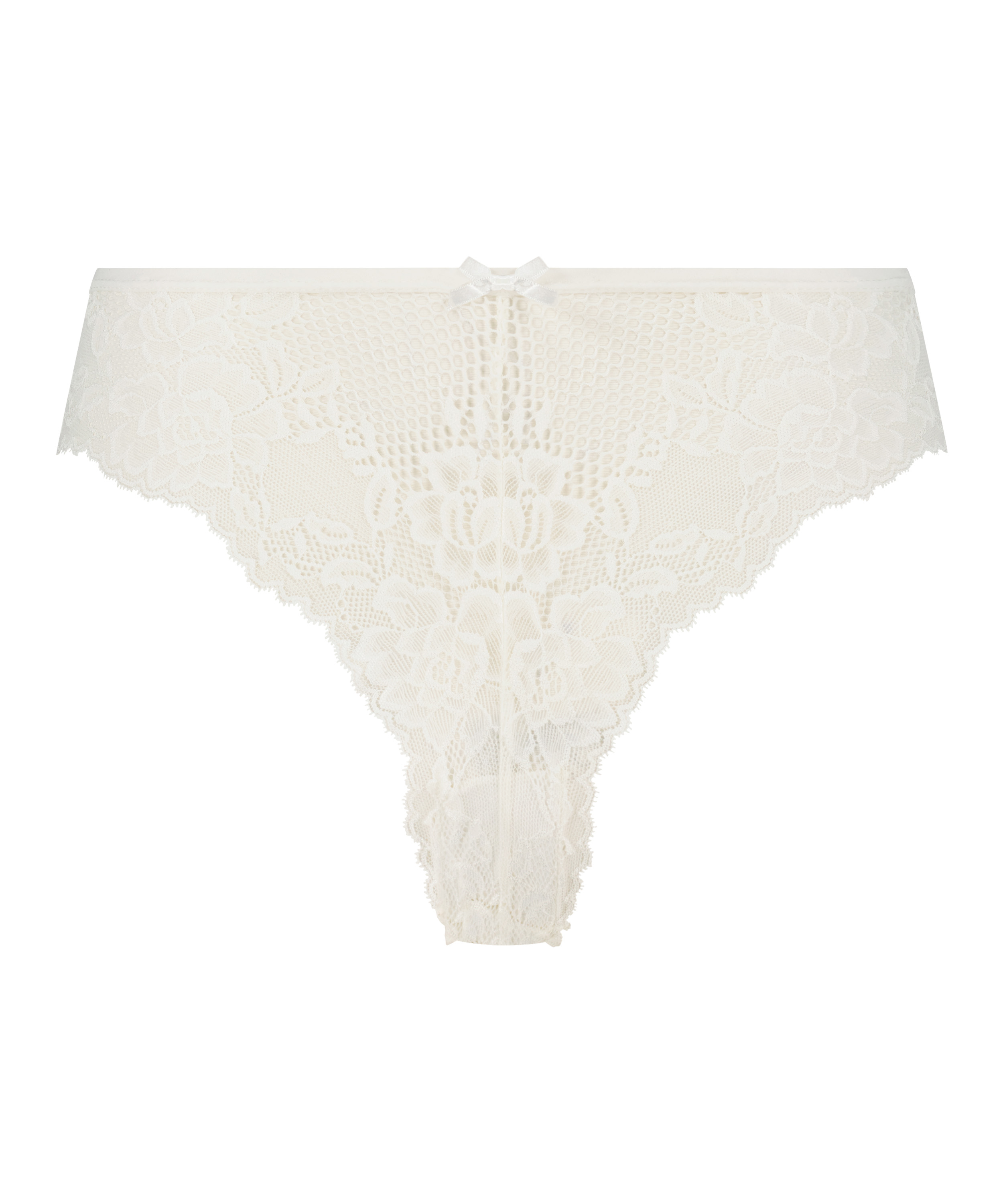 Slip br&eacute;silien Bianca, Blanc, main