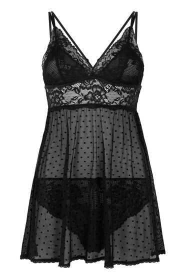 Hunkemöller Babydoll Beatriz Zwart, foto 3