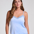 Cami top Velours Lace, Blauw