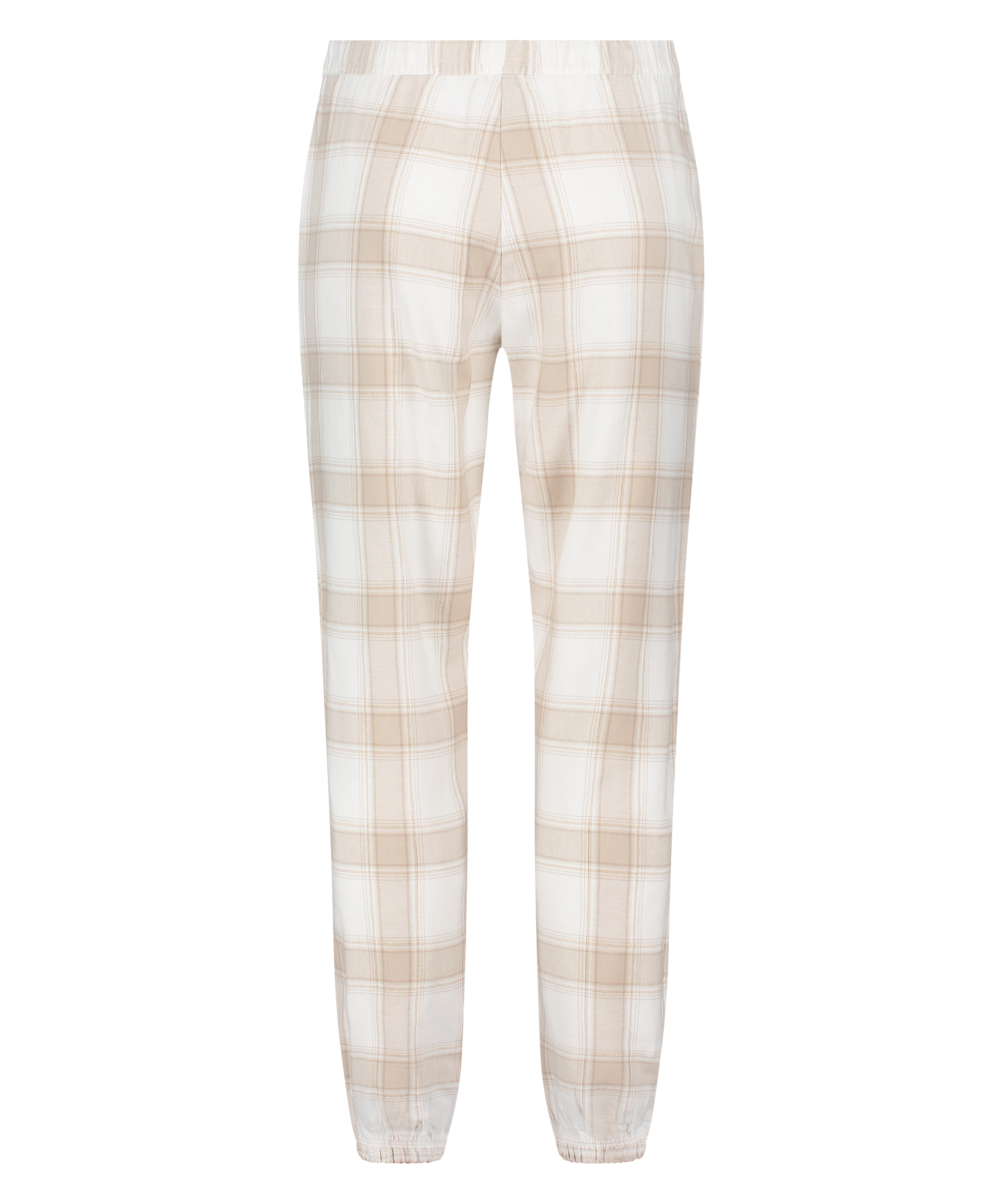 Pyjamabroek Flannel, Beige, main