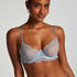 Soutien-gorge non-rembourr&eacute; &agrave; armatures Isabelle, Bleu