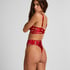 Hoog uitgesneden string met hoge taille Noeki, Rood