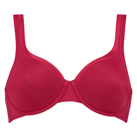 Soutien-gorge à armatures non-préformé Satin fleece, Rouge