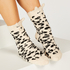 Sokken Snow Leopard, Beige