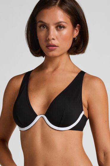 Hunkemöller Neoprene Bikinitop Zwart