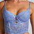Voorgevormde longline beugel bh Kimberley, Blauw