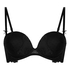 Soutien-gorge à armatures rembourré sans bretelles Posie, Noir