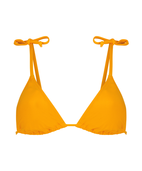 Triangel bikinitop Texture, Zwart