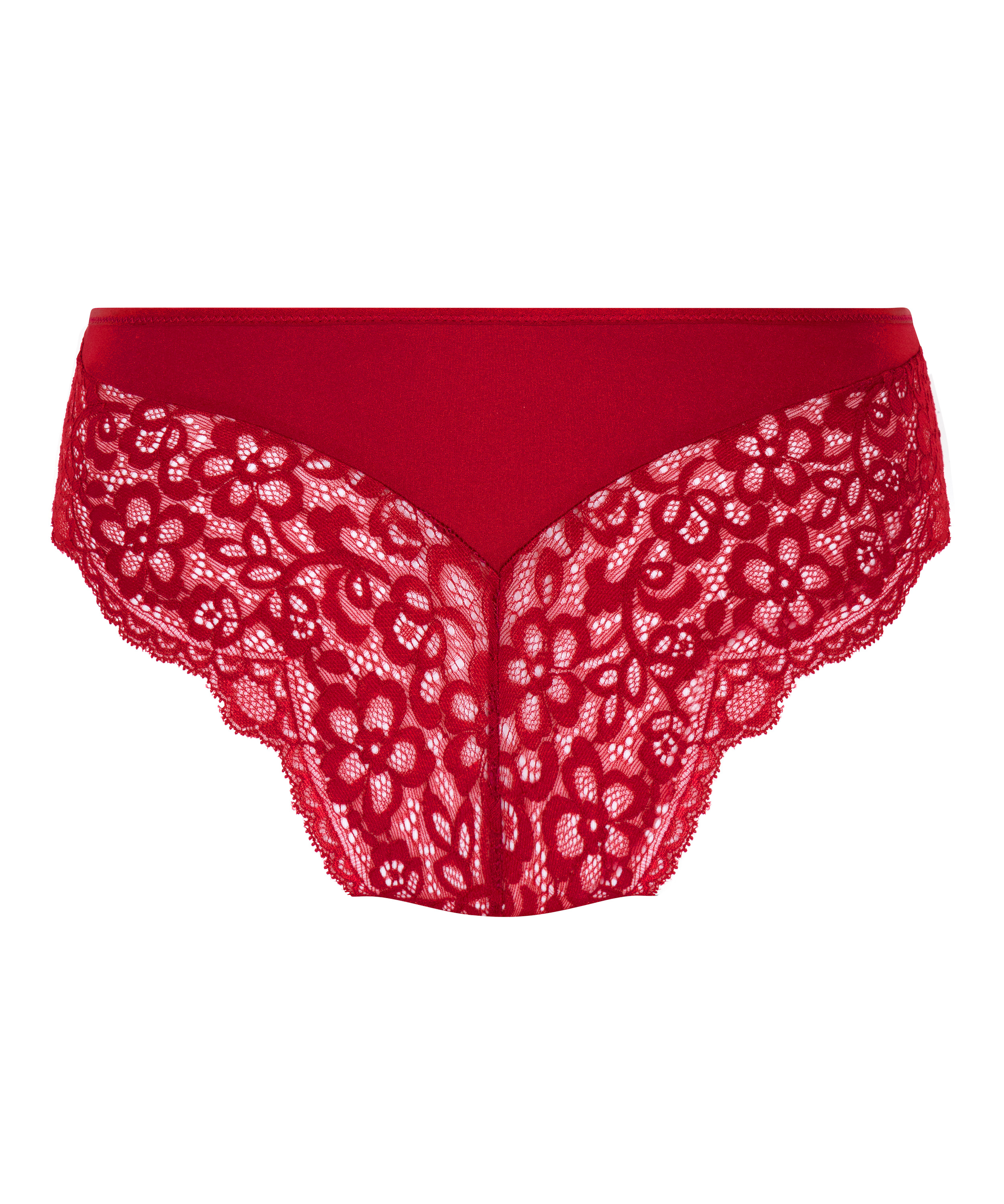 Slip br&eacute;silien Marine, Rouge, main