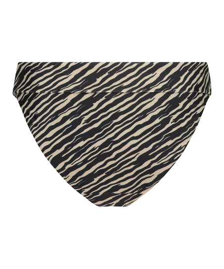 Slip de Bikini Rio Zebra, Brun