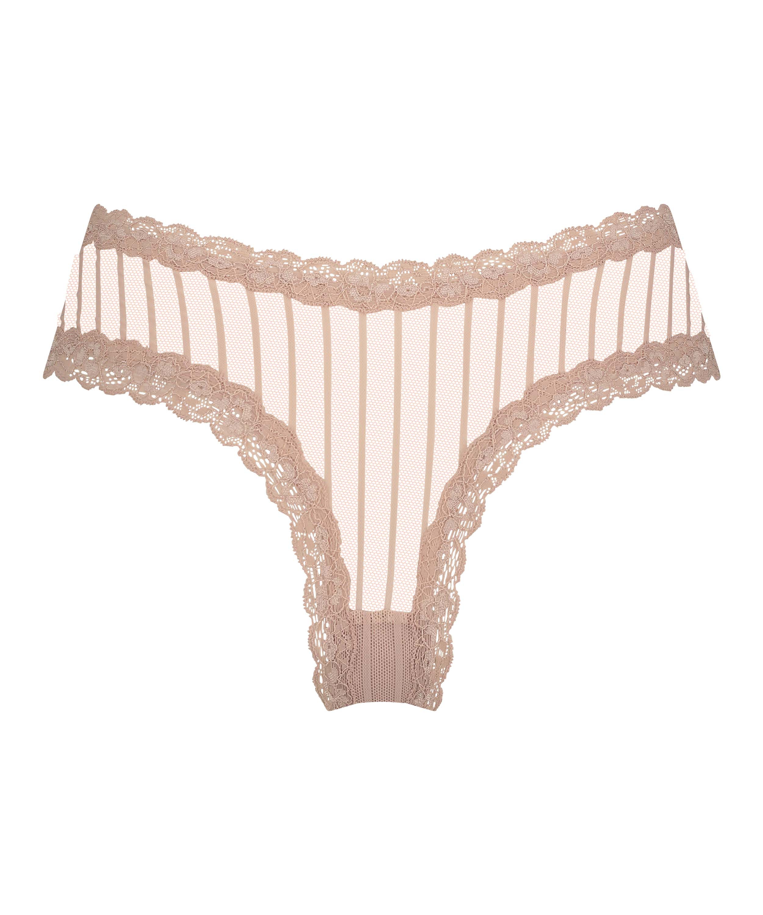 Brazilian V-shape mesh, Beige, main