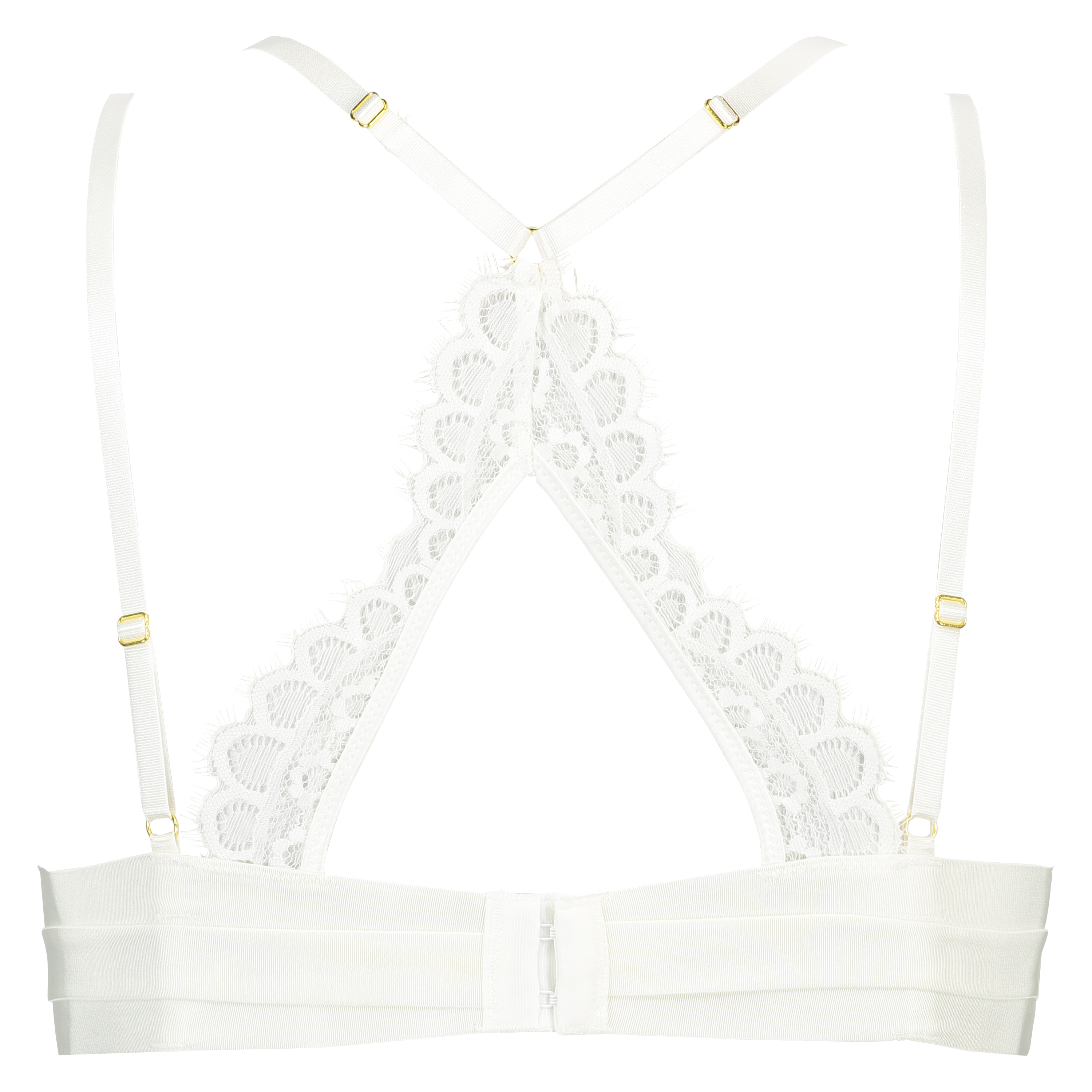 Niet-voorgevormde beugel bh Peaches, Wit, main