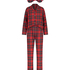 Pyjama Check Twill, Rouge
